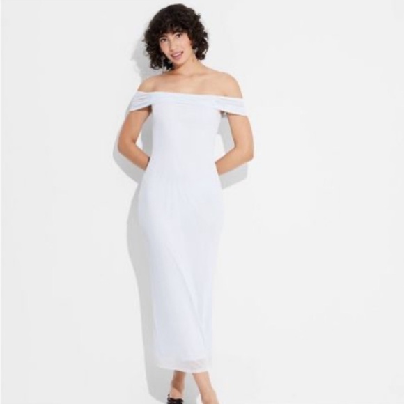 Women's Bow Mesh Midi Bodycon Dress - Wild Fable - Picture 3 of 3